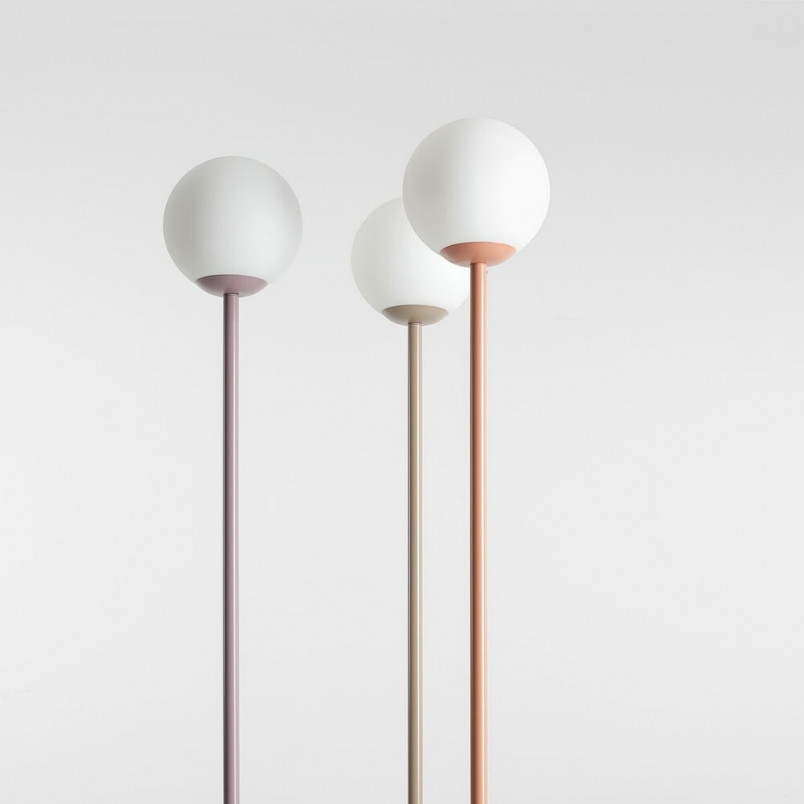 Lampa podłogowa szklana Aldex Pinne Colours - Koral 20cm | Sklep z Lampami