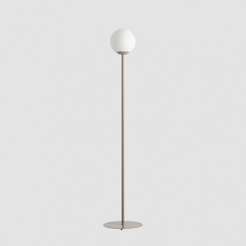 Lampa podłogowa szklana Pinne Colours beige | Aldex