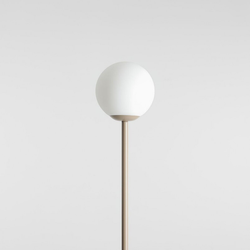 Lampa podłogowa szklana Pinne Colours beige | Aldex