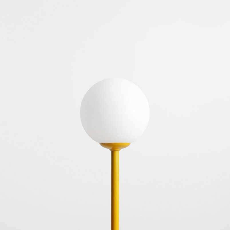 Lampa stołowa szklana Aldex Pinne Colours - Musztardowa | Sklep