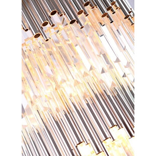 Żyrandol Kryształowy Glamour Vogue Złoty 60cm - MaxLight