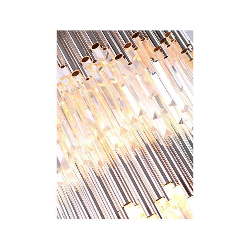 Żyrandol Kryształowy Glamour Vogue Złoty 60cm - MaxLight