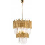 Żyrandol Kryształowy Vogue II Złoty 60cm - MaxLight | Luksus i Elegancja