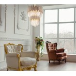 Żyrandol Kryształowy Vogue II Złoty 60cm - MaxLight | Luksus i Elegancja