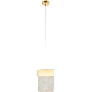 Lampa Wisząca Glamour Vetro Złota LED MaxLight | Salon, Jadalnia