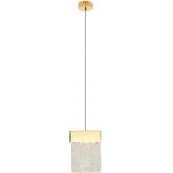 Lampa Wisząca Glamour Vetro Złota LED MaxLight | Salon, Jadalnia