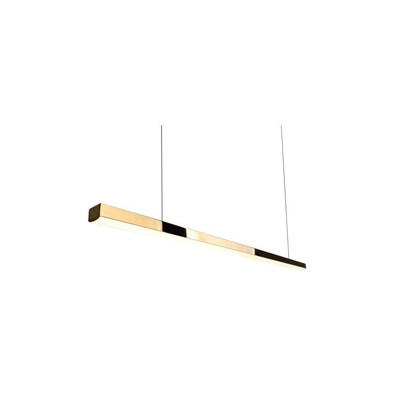 Lampa wisząca glamour Trio LED złota 100cm | MaxLight