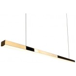 Lampa wisząca glamour Trio LED złota 100cm | MaxLight