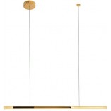 Lampa wisząca glamour Trio LED złota 100cm | MaxLight