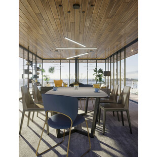 Lampa Wisząca Trio III LED 100cm Czarna - MaxLight