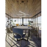 Lampa Wisząca Trio III LED 100cm Czarna - MaxLight