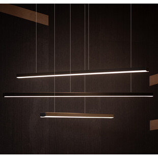 Lampa Wisząca Trio III LED 100cm Czarna - MaxLight