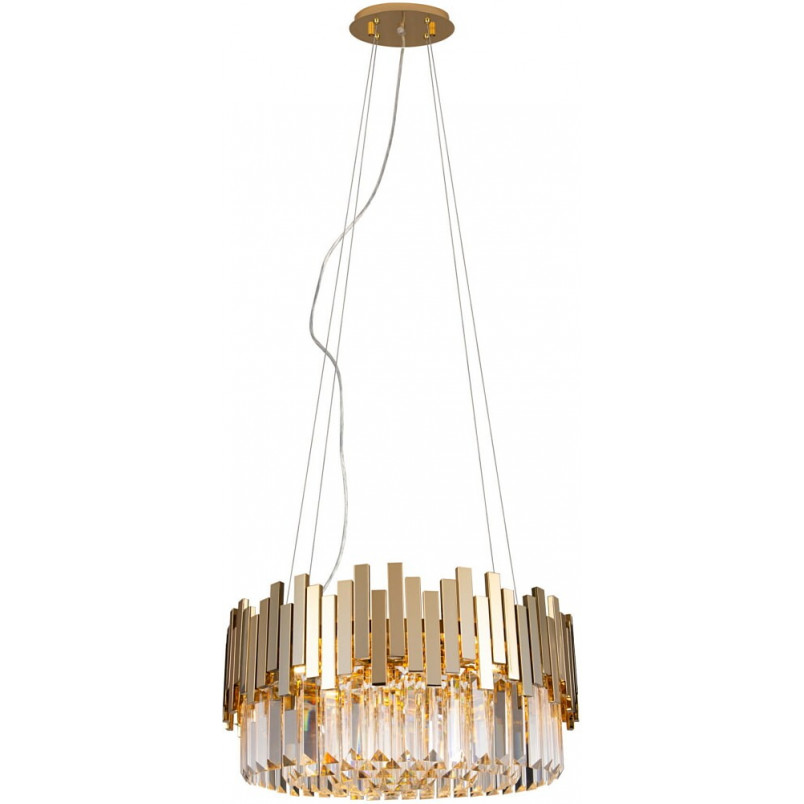 Lampa wisząca Trend złota kryształowa MaxLight | Elegancki żyrandol