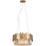 Lampa wisząca Trend złota kryształowa MaxLight | Elegancki żyrandol