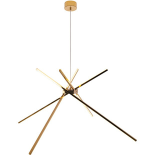 Lampa wisząca nowoczesna Spider LED 114cm złota MaxLight