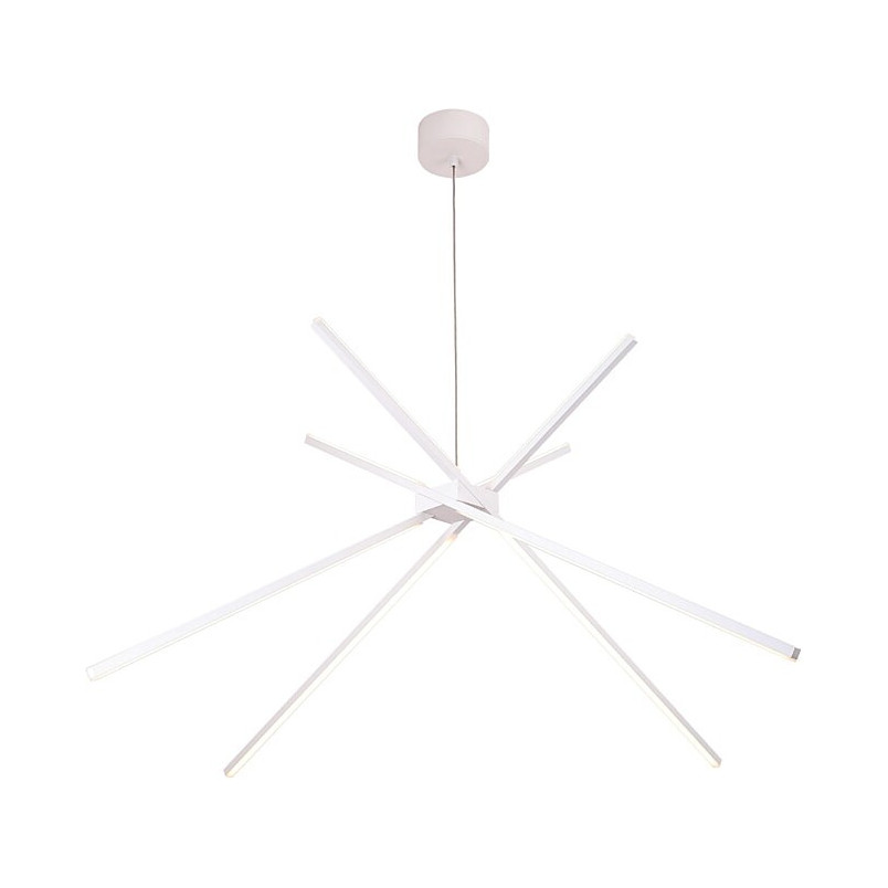 Lampa Spider LED biała | Nowoczesny Żyrandol MaxLight