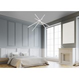 Lampa Spider LED biała | Nowoczesny Żyrandol MaxLight