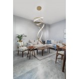 Lampa Wisząca Glamour Ritz LED Złota | MaxLight