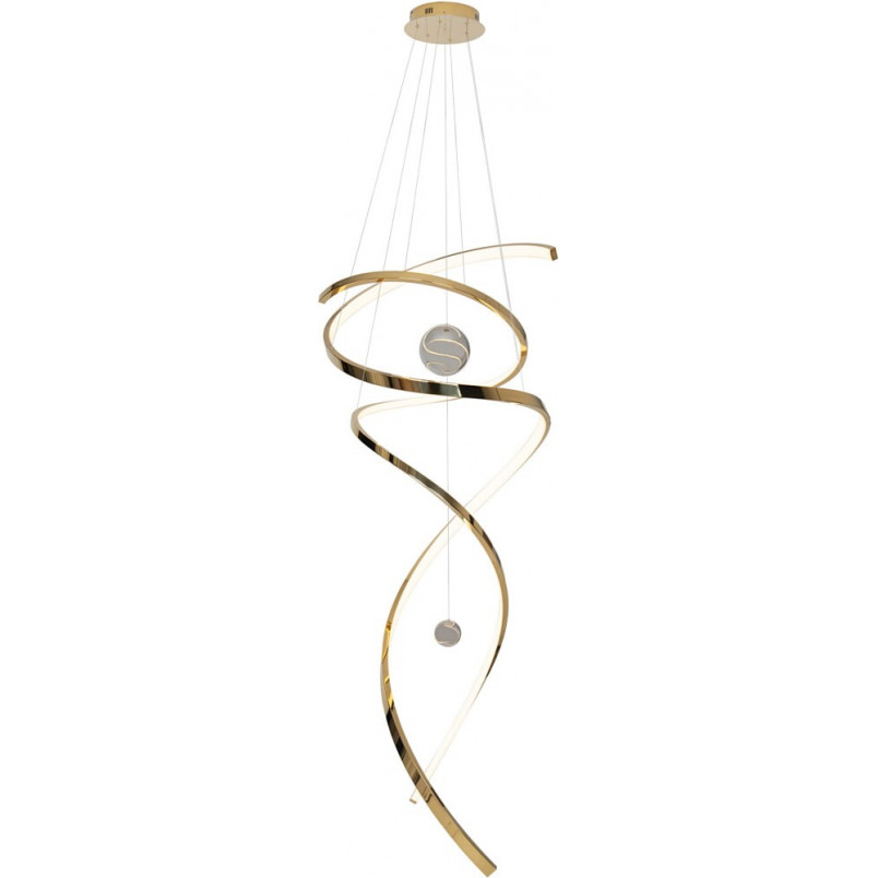 Lampa Wisząca Glamour Ritz LED Złota | MaxLight