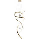 Lampa Wisząca Glamour Ritz LED Złota | MaxLight