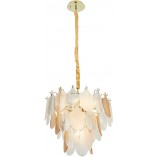 Lampa wisząca Arwena złota 50cm - MaxLight | Glamour