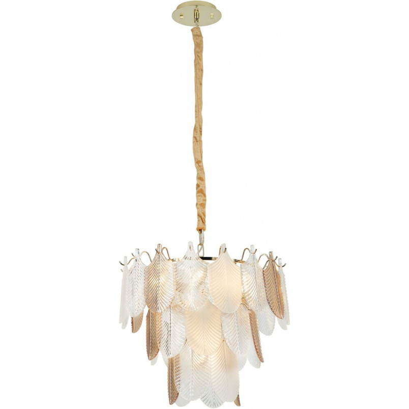 Lampa wisząca Arwena złota 50cm - MaxLight | Glamour
