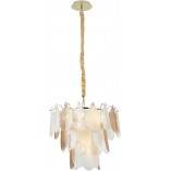 Lampa wisząca Arwena złota 50cm - MaxLight | Glamour
