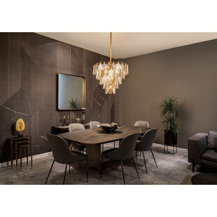 Lampa wisząca Arwena złota 50cm - MaxLight | Glamour