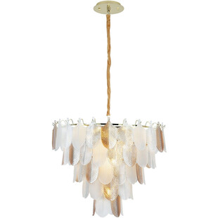 Lampa wisząca dekoracyjna Arwena 80cm złota MaxLight