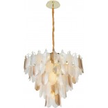Lampa wisząca Arwena 80cm złota - MaxLight | Glamour