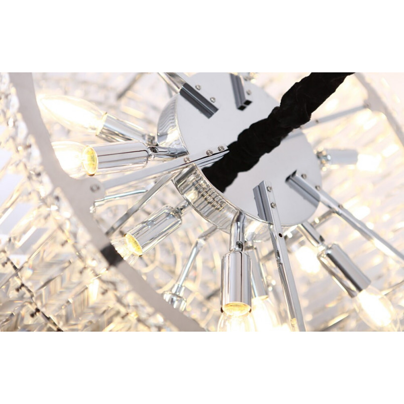 Lampa wisząca kryształowa Puccini 80cm | MaxLight - Elegancki żyrandol