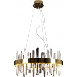 Lampa Wisząca Kryształowa Glamour Prince LED 60cm Złota - MaxLight