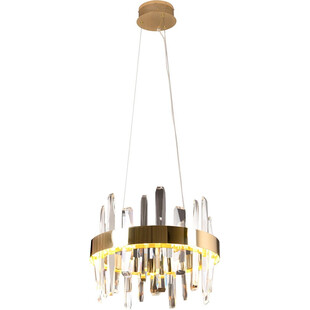 Lampa wisząca kryształowa glamour Prince LED 40cm złota MaxLight