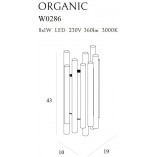 Kinkiet Organic LED czarny MaxLight | Design i Oszczędność