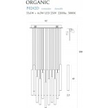 Lampa Wisząca Glamour Złota MaxLight Organic LED | Kup Teraz!