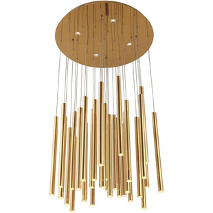 Lampa wisząca glamour ściemniana Organic LED XXXIII 62cm złota MaxLight