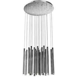 Lampa wisząca nowoczesna ściemniana Organic LED XXXIII 62cm chrom MaxLight