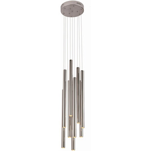 Lampa wisząca nowoczesna ściemniana Organic LED X 20cm chrom MaxLight