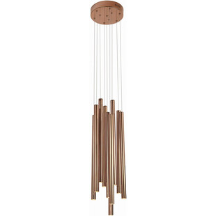 Lampa wisząca nowoczesna ściemniana Organic LED X 20cm miedziana MaxLight