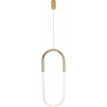 Olivia LED MaxLight: Złota lampa wisząca nowoczesna