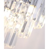 Lampa wisząca kryształowa Monaco - glamour, chrom - MaxLight