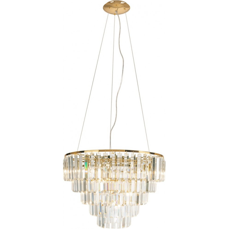 Lampa wisząca Monaco kryształowa złota | MaxLight - Elegancki design