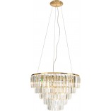 Lampa wisząca Monaco kryształowa złota | MaxLight - Elegancki design