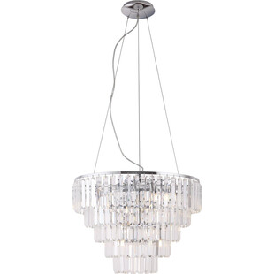 Lampa wisząca kryształowa glamour Monaco 60cm chromowana MaxLight