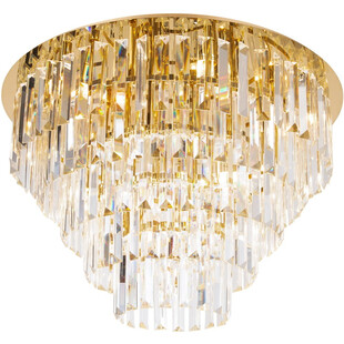 Plafon kryształowy glamour Monaco 60cm złoty MaxLight