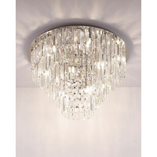 Plafon kryształowy glamour Monaco 60cm chromowany MaxLight