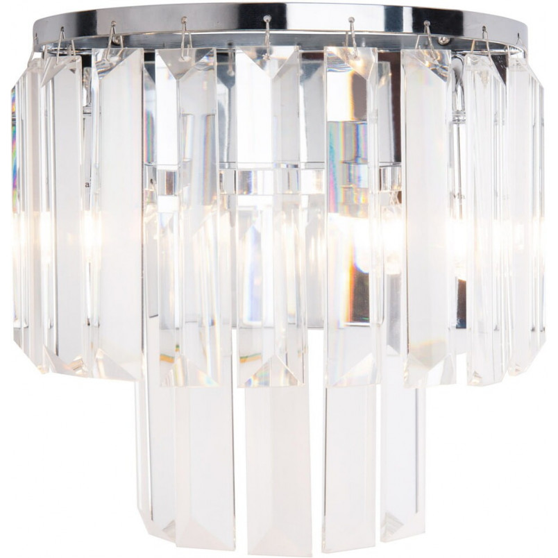 Kinkiet Glamour Monaco MaxLight - Kryształowy, Chromowany