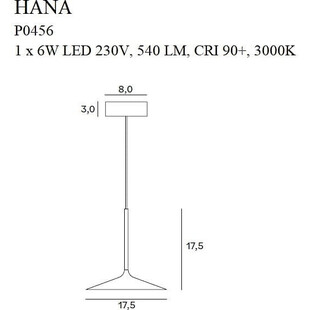 Lampa wisząca LED Hana czarna | Minimalizm i Design | MaxLight