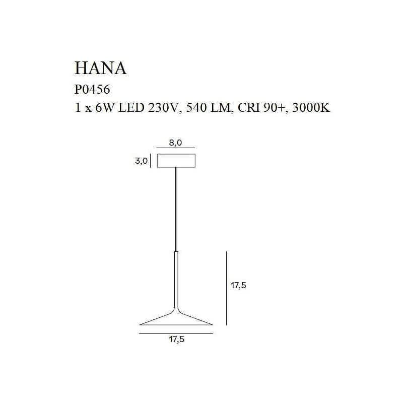 Lampa wisząca LED Hana czarna | Minimalizm i Design | MaxLight