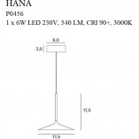 Lampa wisząca LED Hana czarna | Minimalizm i Design | MaxLight